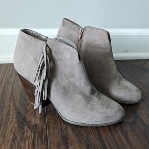 Suede booties